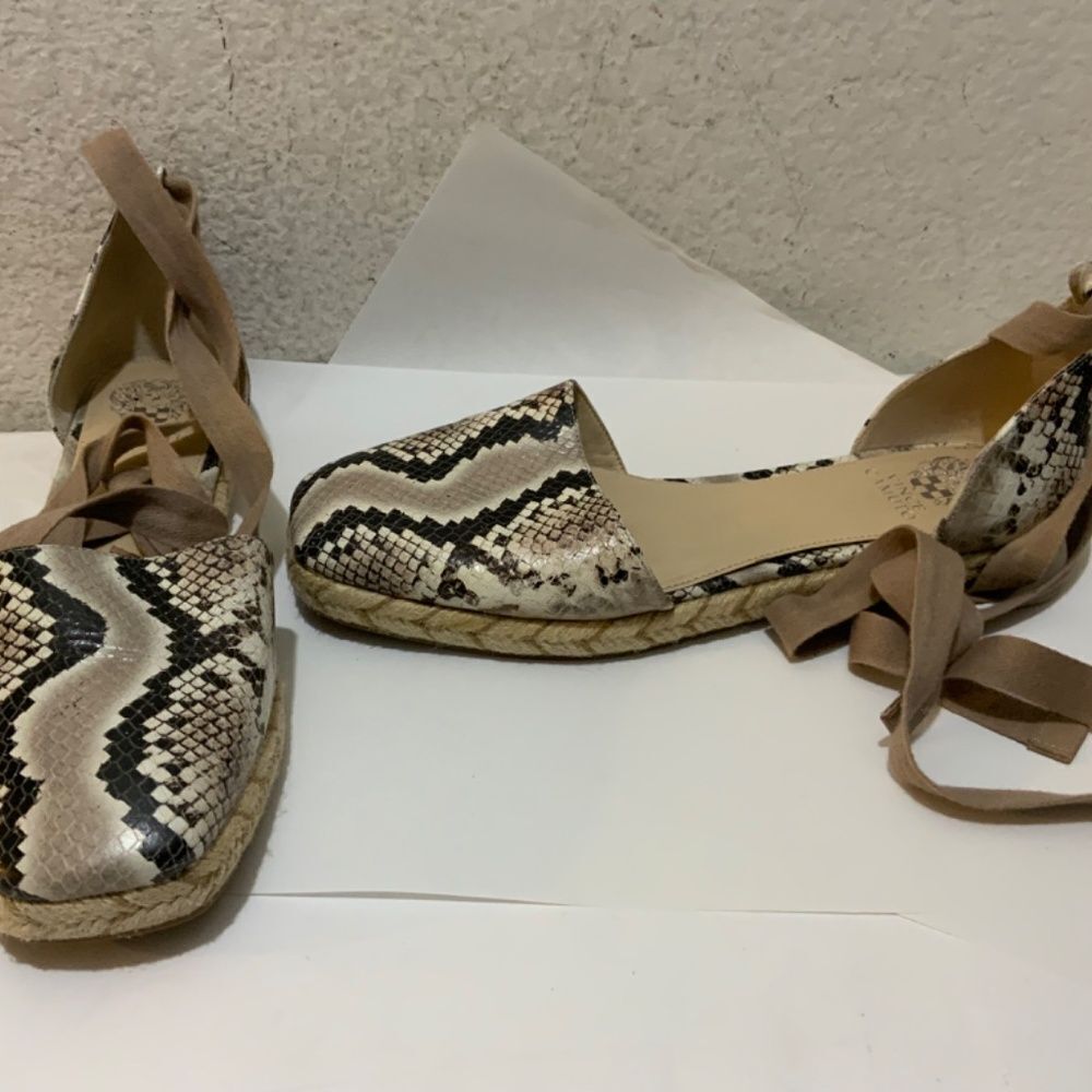 Vince Camuto Jeliany Leather Lace-Up Espadrilles size 11/43 - Picture 2 of 9
